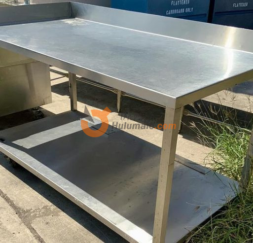 large-used-5ft-stainless-steel-table-with-side-guards